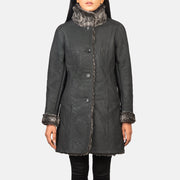 
Erica Shearling Manteau en Cuir pour Femme – alternate product view 3