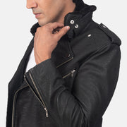 Furton Veste Motard en Cuir pour Homme – Vue produit alternative 5