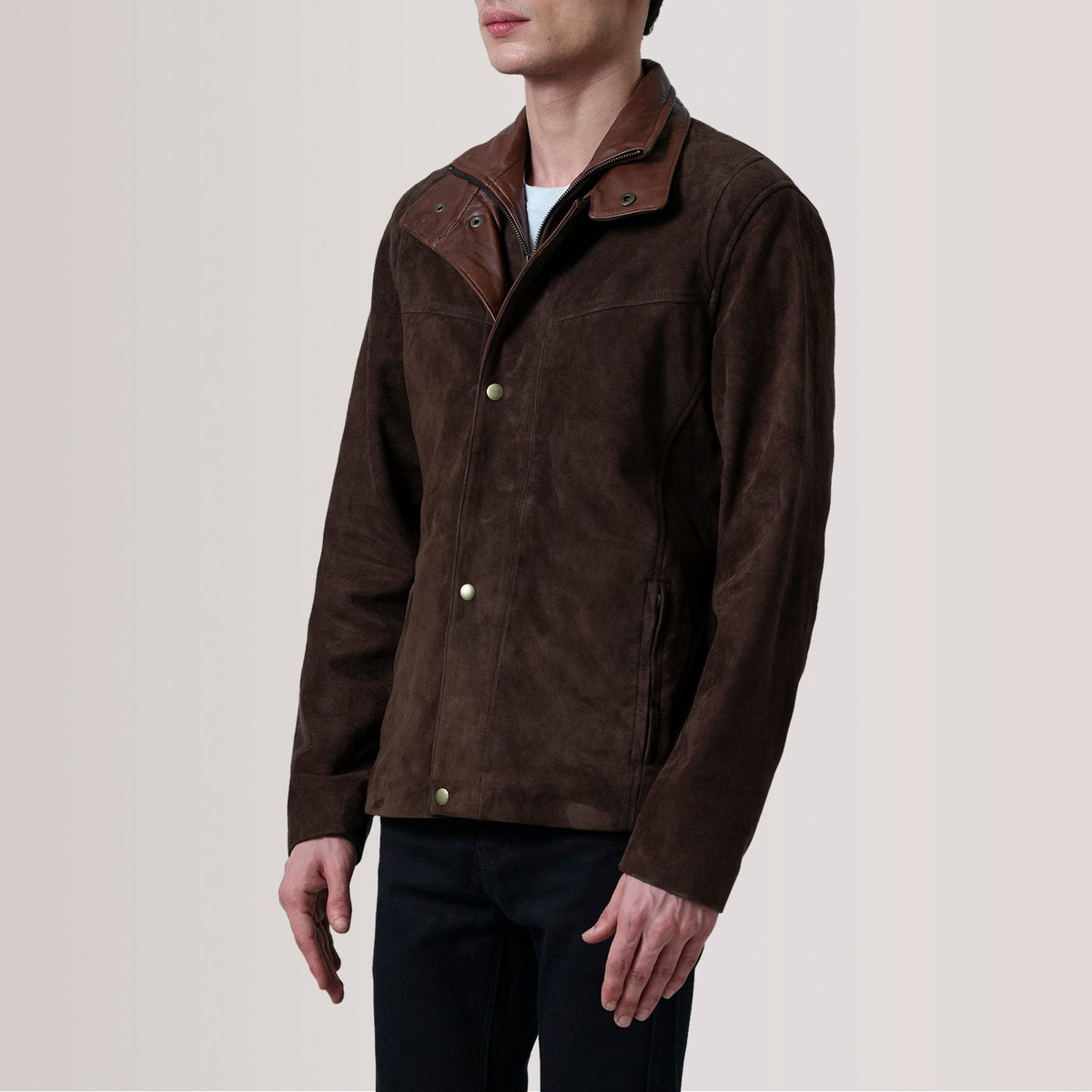 Henrik Veste en Cuir pour Homme – Vue produit alternative 3