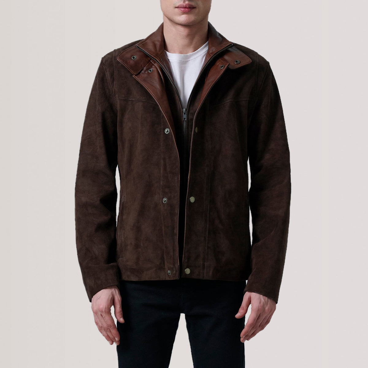 Henrik Veste en Cuir pour Homme – Vue produit alternative 4