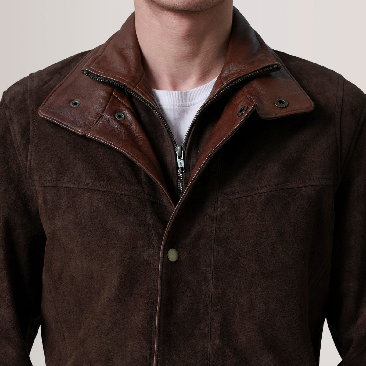 Henrik Veste en Cuir pour Homme – Vue produit alternative 5