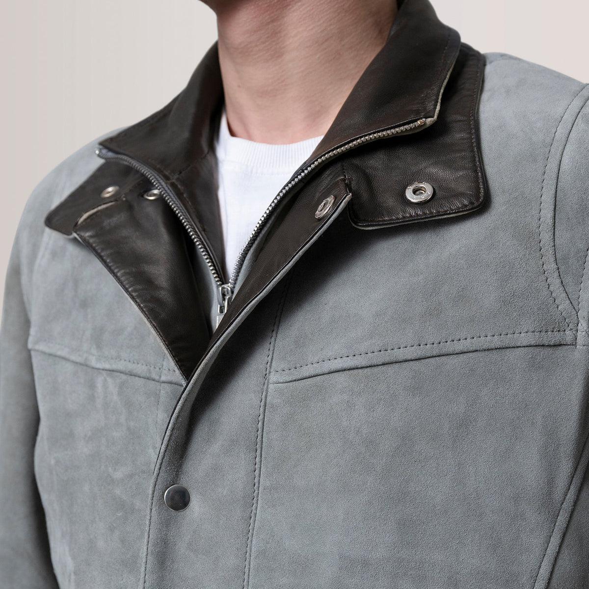 Henrik Veste en Cuir pour Homme – Vue produit alternative 6