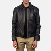 
Inferno Marron Veste en Cuir pour Homme en cuir d'agneau marron vieilli patiné - Vue de face & silhouette ajustée | Acheter en ligne
