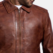 
Inferno Leather Brown Jacket – alternate product view 3