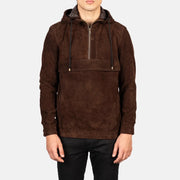Kenton Hooded Veste en Cuir pour Homme – Vue produit alternative 4