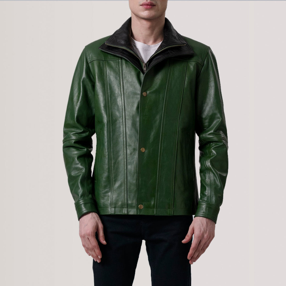 Klen Veste en Cuir pour Homme – Vue produit alternative 5