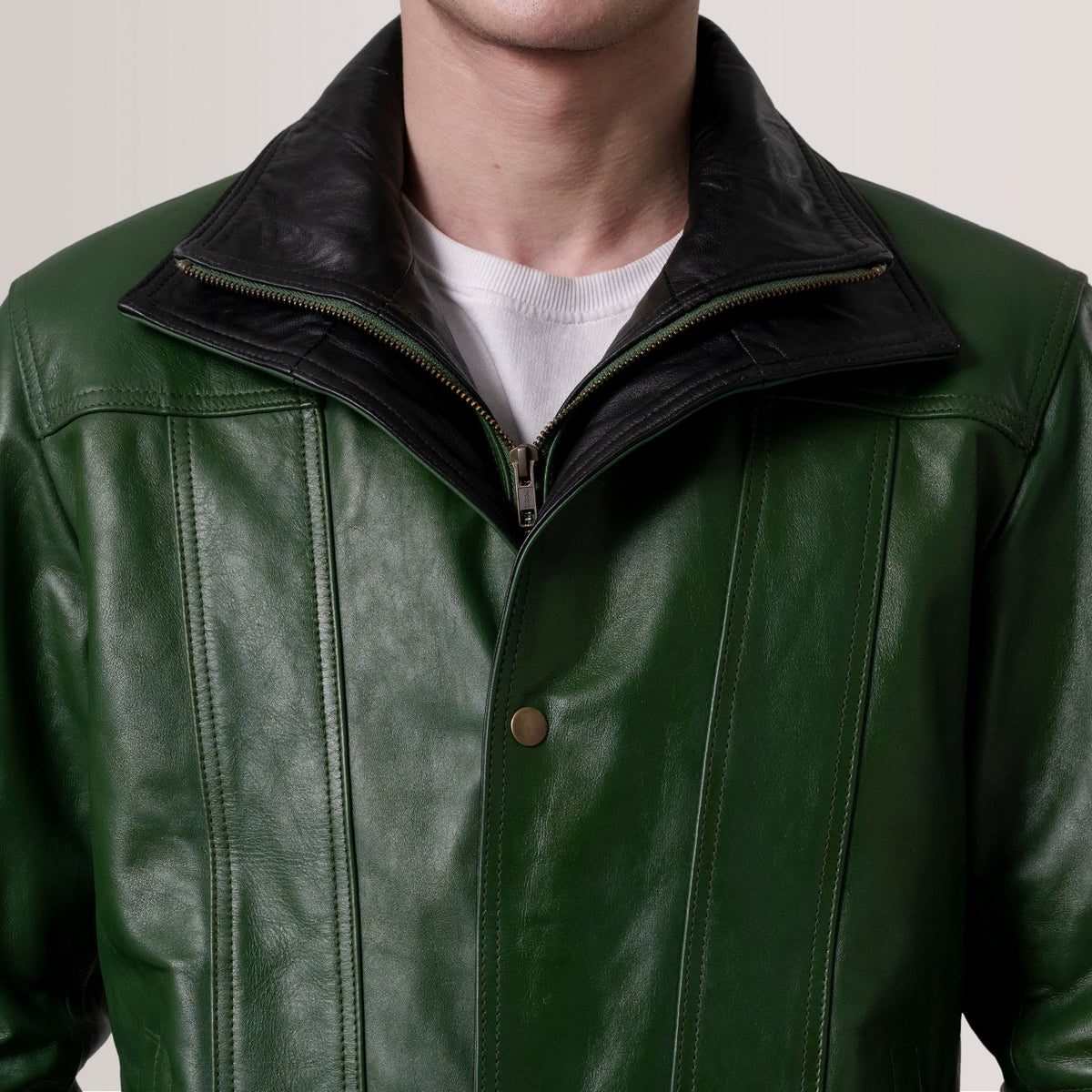 Klen Veste en Cuir pour Homme – Vue produit alternative 6