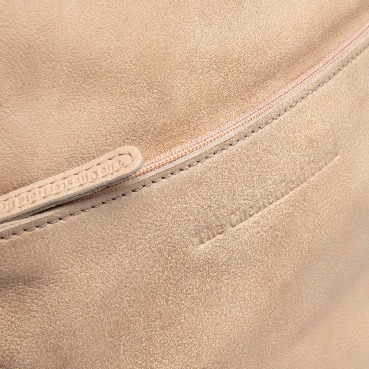 Classic 100% Full-Grain leather Backpack - Rear Perspective Showing Reinforced Leather Straps &amp; Stitching