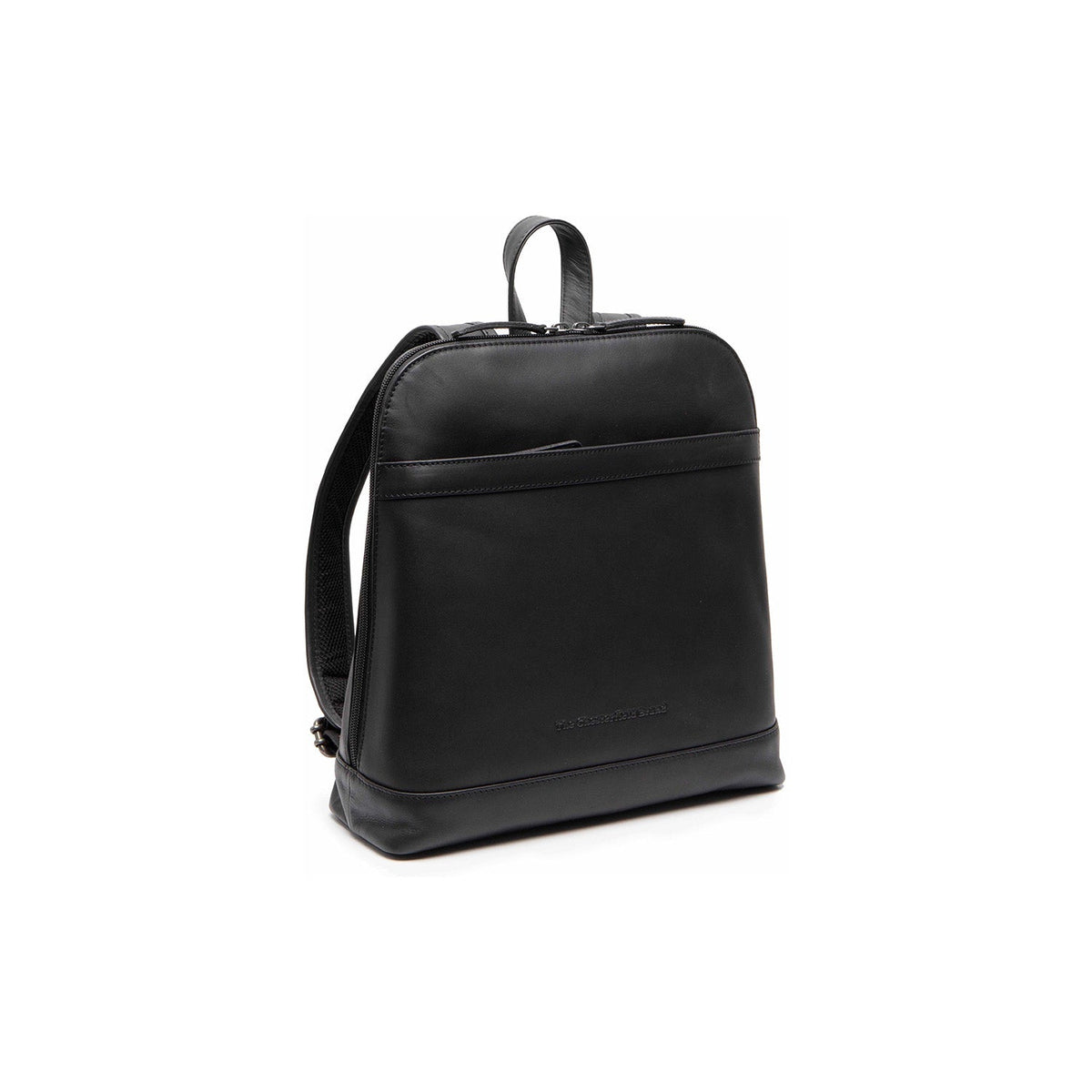 Tigris Full-Grain Leather Backpack pour Femme in Classic 100% Full-Grain Leather - Full Exterior Front Profile View | Acheter en ligne