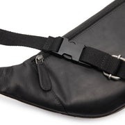 Solid Antique Brass Hardware &amp; Heavy-Duty Dual Zipper Detail on Vernio Full-Grain Ceinture en Cuir Bag pour Femme