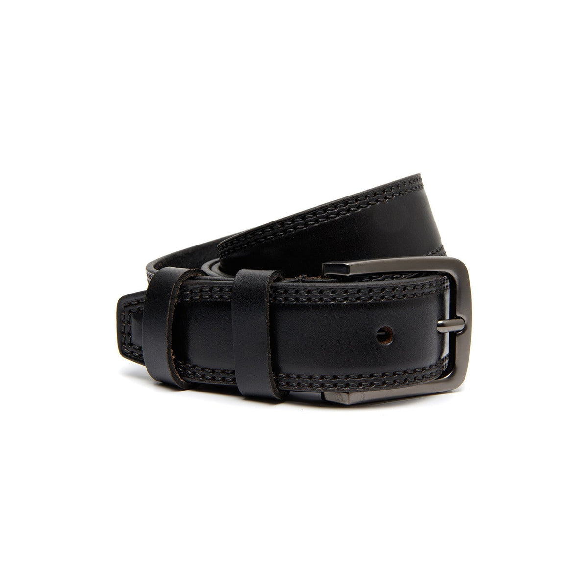
Manovo Cuir Pleine Fleur Belt pour Homme en cuir pleine fleur véritable 100% - Full Exterior Vue de face & silhouette ajustée | Acheter en ligne