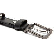
Classic 100% Full-Grain leather Belt - Perspective arrière montrant les bretelles en cuir renforcées