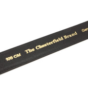 
Manovo Cuir Pleine Fleur Belt pour Homme - Profil latéral structuré montrant la profondeur du soufflet