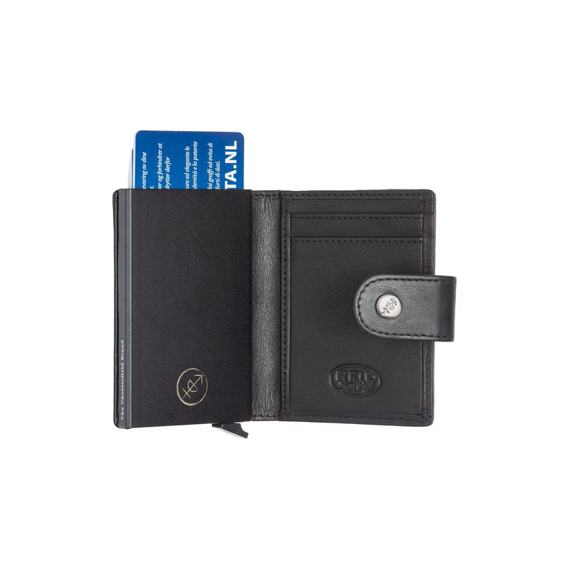 Barrea Full-Grain Leather Card Holder pour Femme
