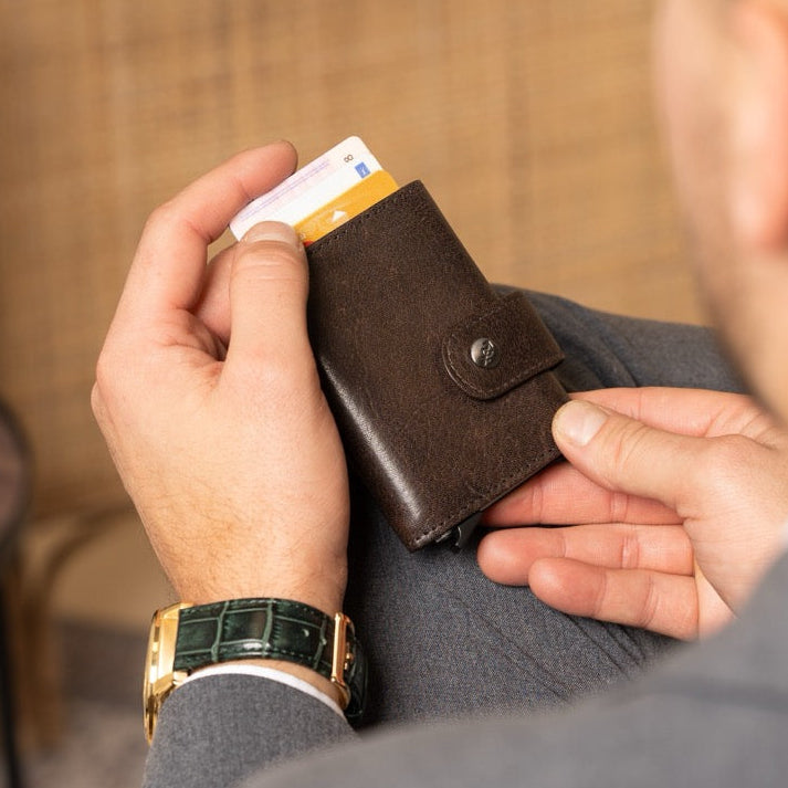 
Larino Cuir Pleine Fleur Porte-cartes – alternate product view 2