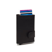 Mannheim Full-Grain Leather Card Holder pour Femme in Classic 100% Full-Grain Leather - Full Exterior Front Profile View | Acheter en ligne