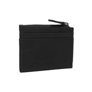 Leather Card Wallet pour Femme in Classic 100% Full-Grain Leather - Full Exterior Front Profile View | Acheter en ligne