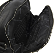 
Classic 100% Full-Grain leather Bag - Perspective arrière montrant les bretelles en cuir renforcées
