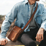 Birmingham Full-Grain Leather Crossbody Bag pour Homme – Vue produit alternative 3