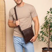 
Bodin Sac besace en cuir pleine fleur – alternate product view 3