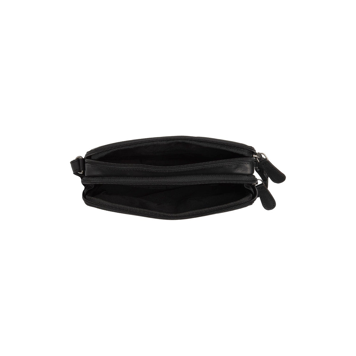 Solid Antique Brass Hardware &amp; Heavy-Duty Dual Zipper Detail on Ellon Full-Grain Leather Crossbody Bag pour Femme