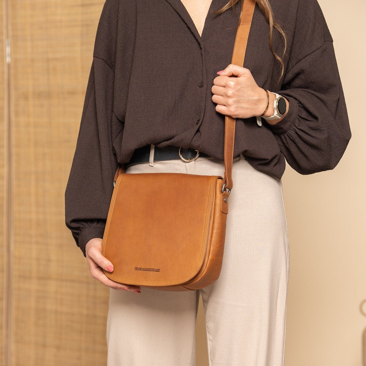 
Everglades Sac besace en cuir pleine fleur – alternate product view 3