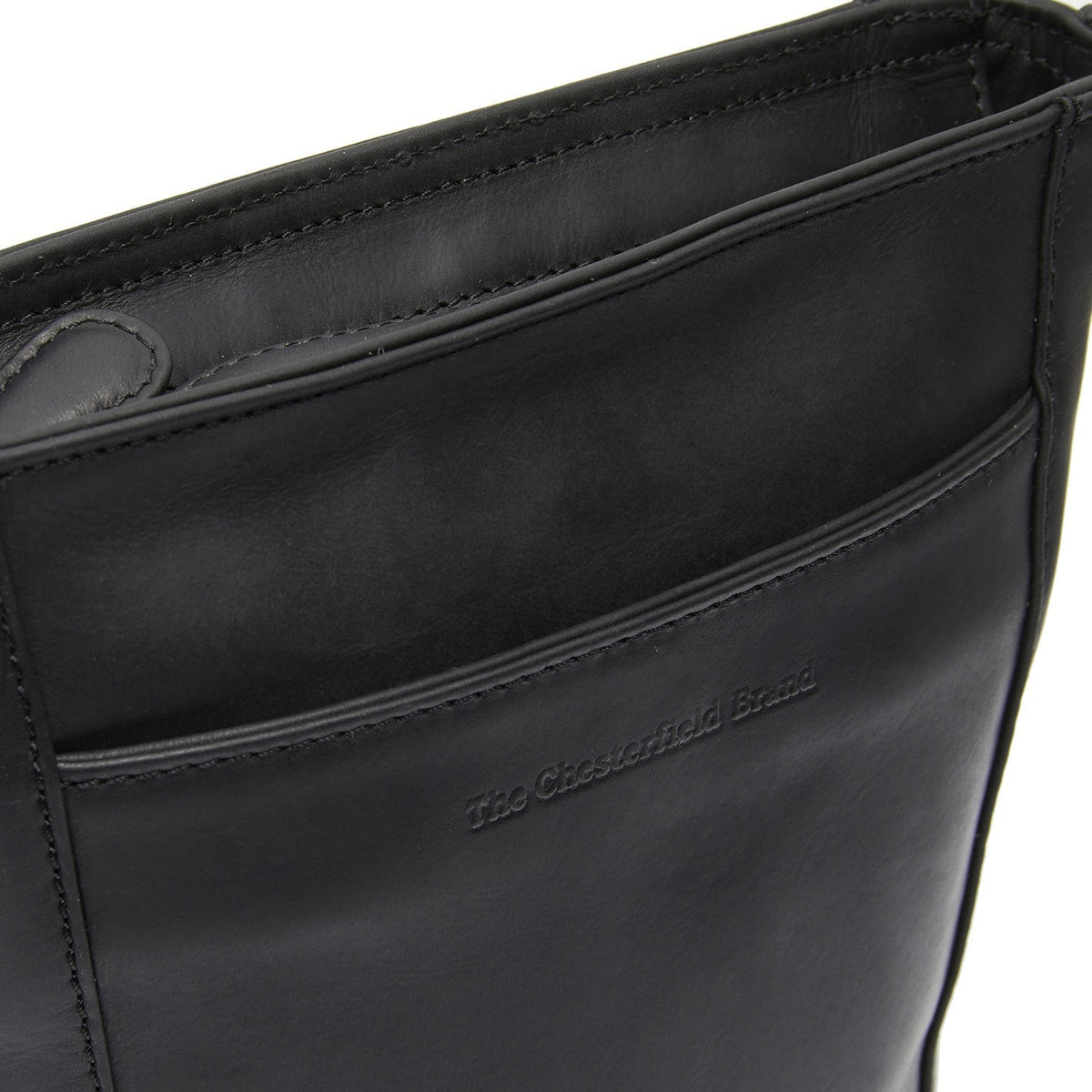 
Classic 100% Full-Grain leather Bag - Perspective arrière montrant les bretelles en cuir renforcées