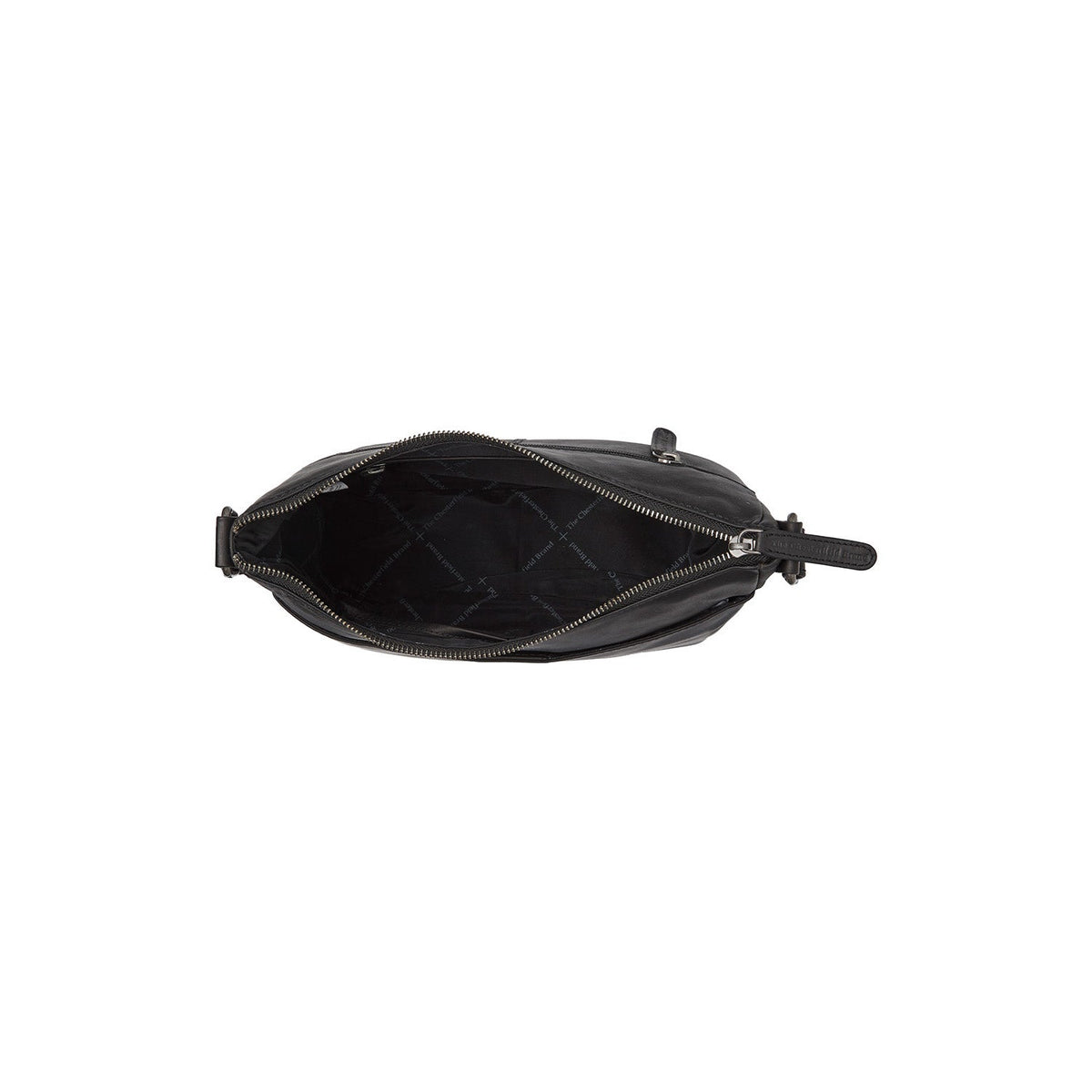 Henderson Full-Grain Leather Crossbody Bag pour Femme - Structured Side Profile Showing Gusset Depth &amp; Expansion Capacity