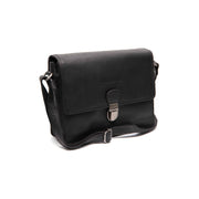 Lunor Full-Grain Leather Crossbody Bag pour Femme in Classic 100% Full-Grain Leather - Full Exterior Front Profile View | Acheter en ligne