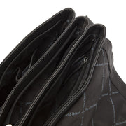 Classic 100% Full-Grain leather Bag - Rear Perspective Showing Reinforced Leather Straps & Stitching