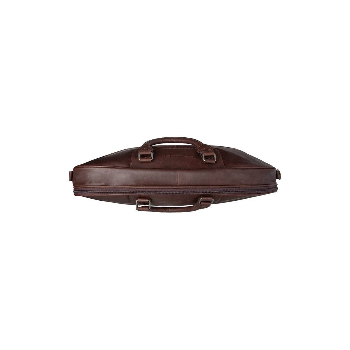 
Vue détaillée of Classic Collar & Heavy-Duty Zipper Hardware on Leather Garment Bag Josh
