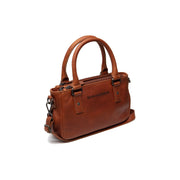 Tailored Rib Cuffs &amp; Hem Craftsmanship Construction Detail on Fenja Full-Grain Leather Handbag pour Femme