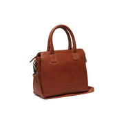 Tailored Rib Cuffs &amp; Hem Craftsmanship Construction Detail on Hermosa Full-Grain Leather Handbag pour Femme