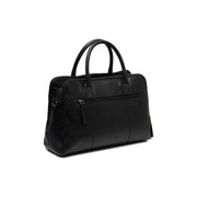 Tailored Rib Cuffs &amp; Hem Craftsmanship Construction Detail on Layton Full-Grain Leather Handbag pour Femme