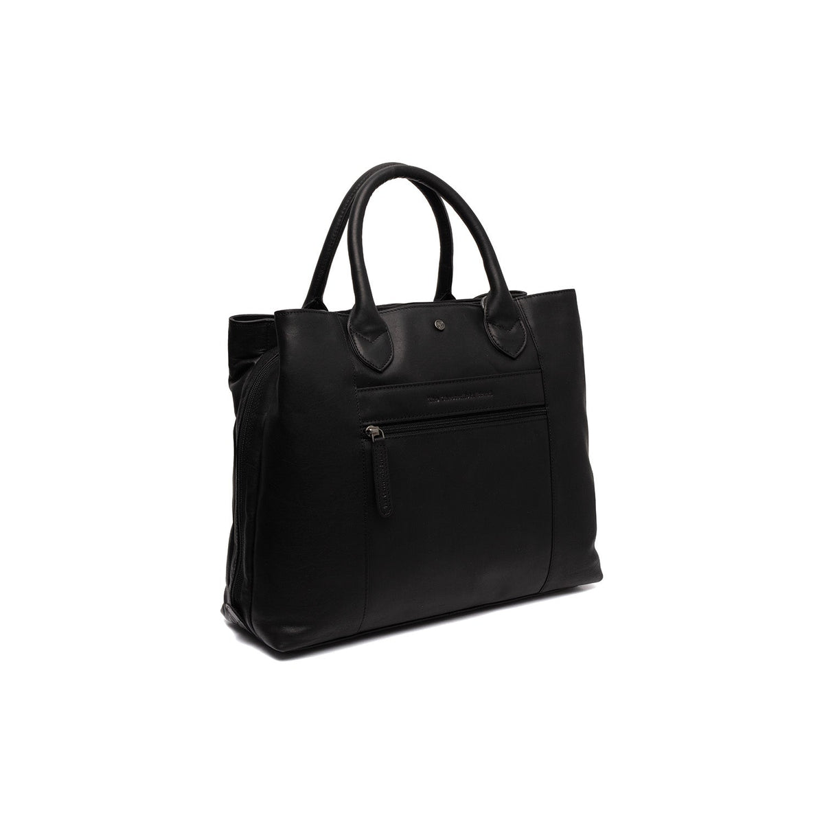 Tailored Rib Cuffs &amp; Hem Craftsmanship Construction Detail on Passau Full-Grain Leather Handbag pour Femme