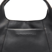 
Vue détaillée of Classic Collar & Heavy-Duty Zipper Hardware on Salina Sac à main en cuir pleine fleur