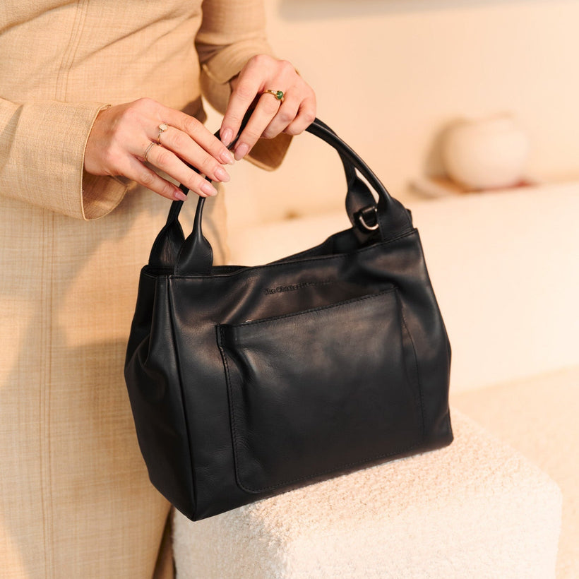 Tenara Full-Grain Leather Handbag pour Femme