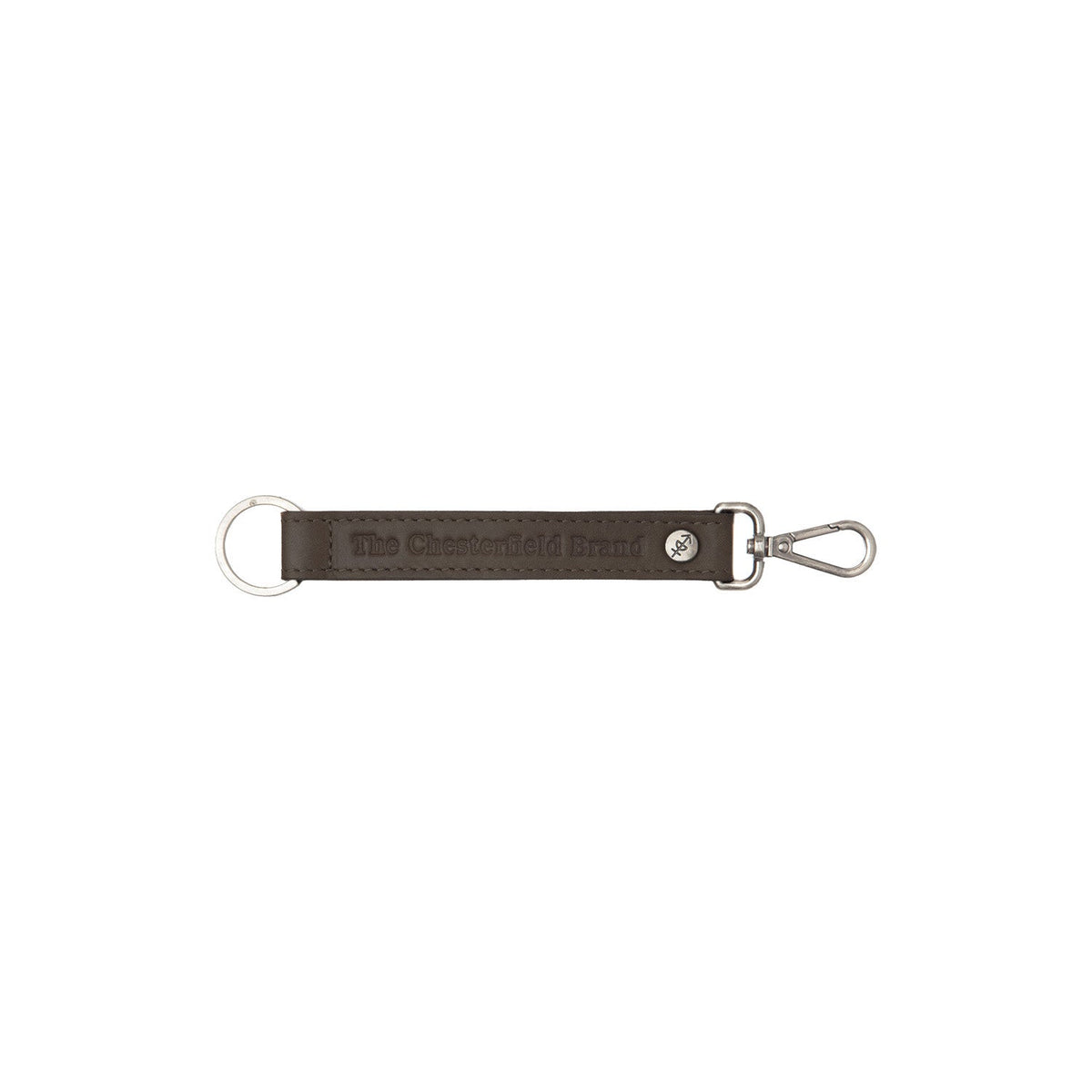 Leather Key Ring pour Femme in Classic 100% Full-Grain Leather - Vue de face &amp; silhouette ajustée | Acheter en ligne