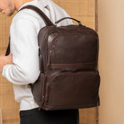 Lennox Full-Grain Leather Laptop Backpack pour Femme – Vue produit alternative 2