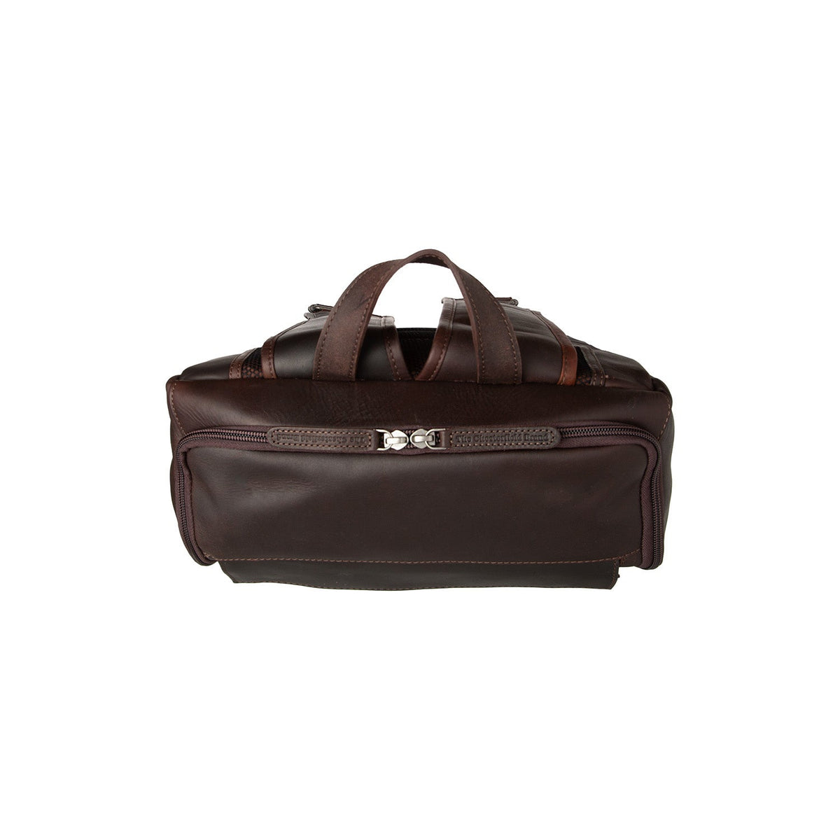 Rich Full-Grain Leather Laptop Backpack pour Homme – Vue produit alternative 3