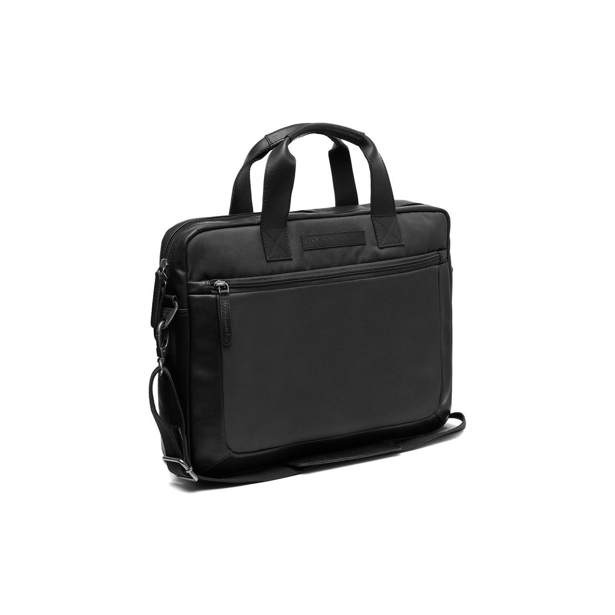 Narvik Full-Grain Leather Laptop Bag pour Femme in Classic 100% Full-Grain Leather - Full Exterior Front Profile View | Acheter en ligne