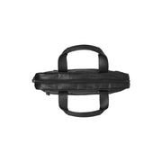 Narvik Full-Grain Leather Laptop Bag pour Femme - Structured Side Profile Showing Gusset Depth &amp; Expansion Capacity