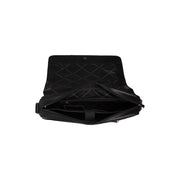 Richard Full-Grain Leather Laptop Bag pour Homme - Structured Side Profile Showing Gusset Depth &amp; Expansion Capacity