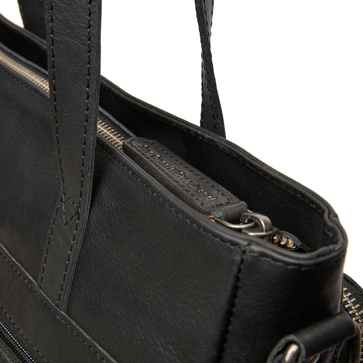 
Alicante Cuir Pleine Fleur Shopper pour Femme - Profil latéral structuré montrant la profondeur du soufflet
