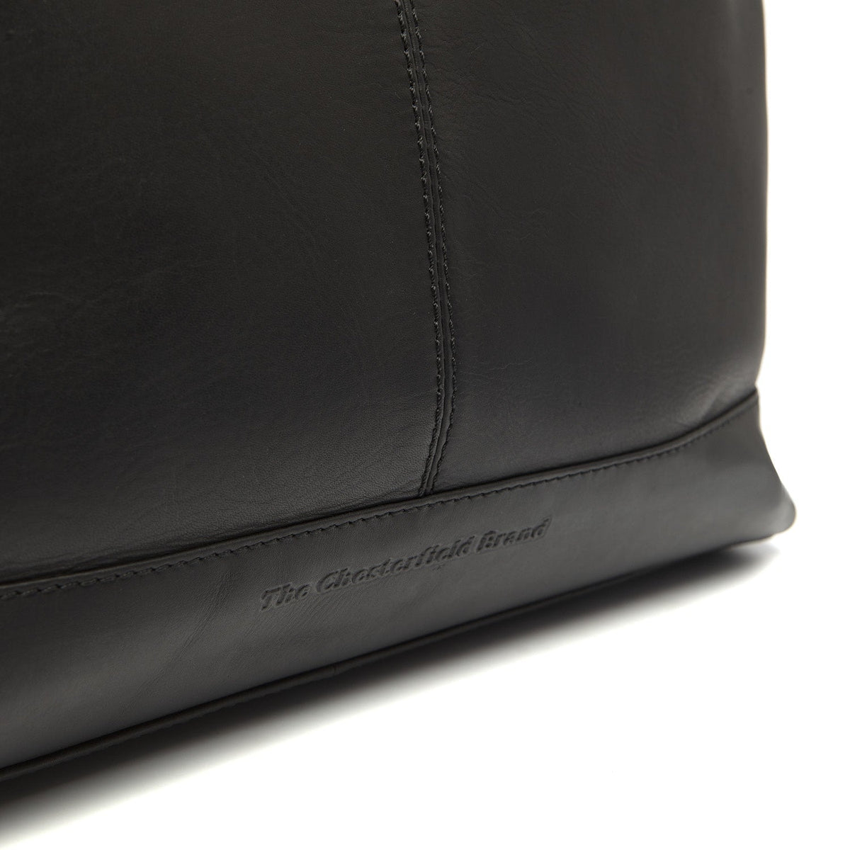 Amelia Full-Grain Leather Shoulder Bag pour Femme - Structured Side Profile Showing Gusset Depth &amp; Expansion Capacity