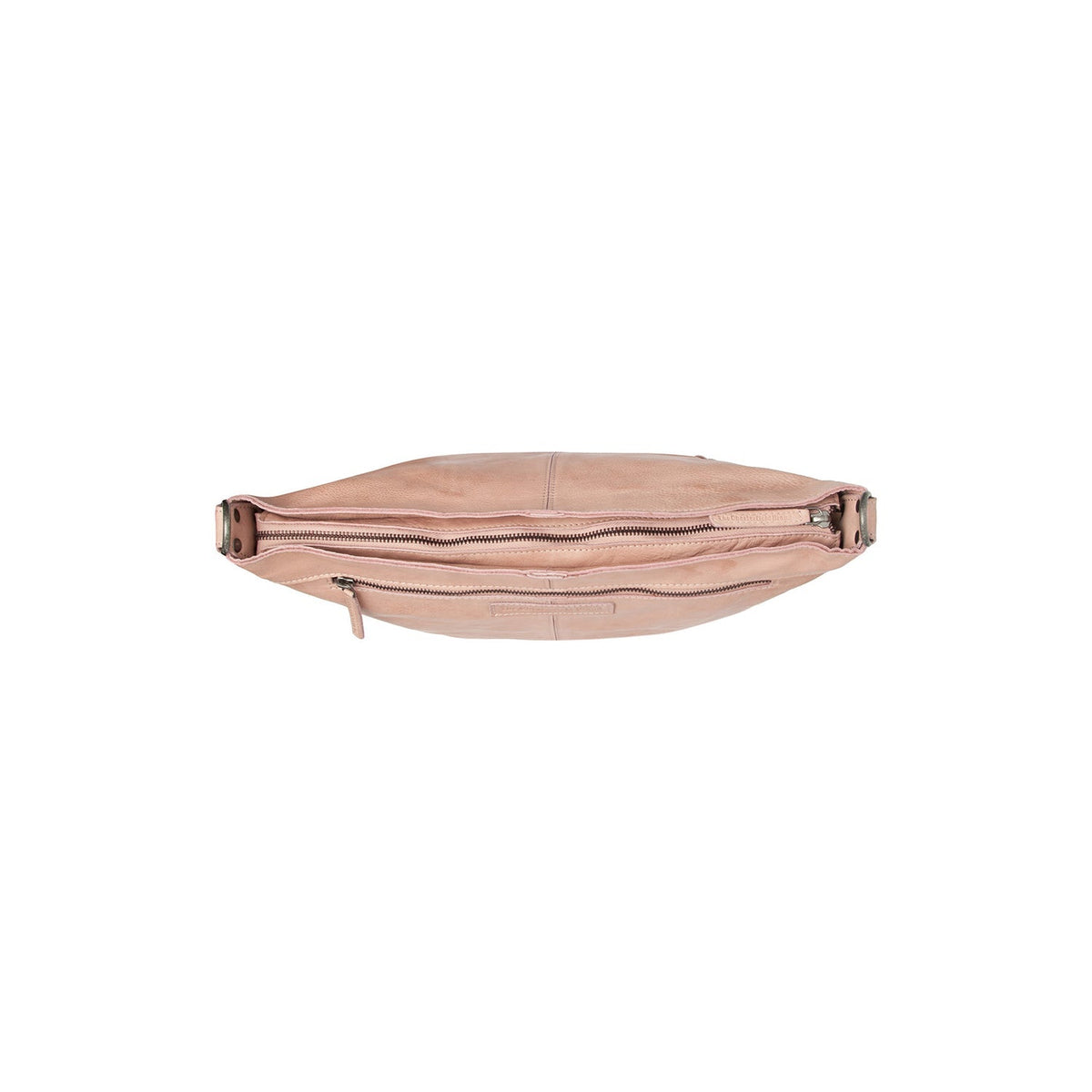 Bolivia Full-Grain Leather Shoulder Bag pour Femme - Structured Side Profile Showing Gusset Depth &amp; Expansion Capacity