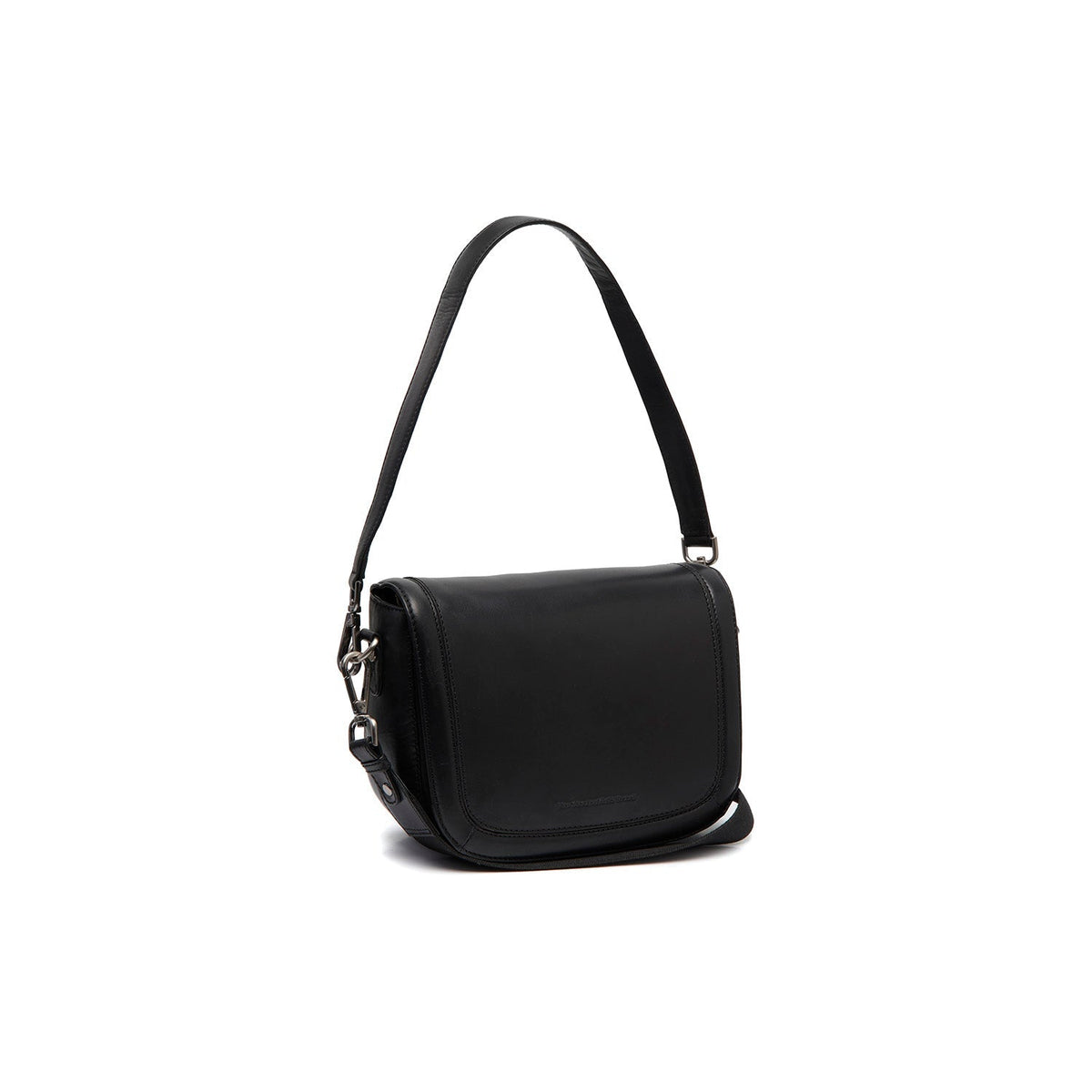Lizzola Full-Grain Leather Shoulder Bag pour Femme in Classic 100% Full-Grain Leather - Full Exterior Front Profile View | Acheter en ligne