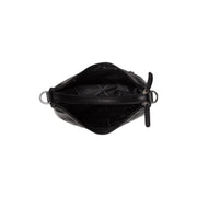 Marle Full-Grain Leather Shoulder Bag pour Femme - Structured Side Profile Showing Gusset Depth &amp; Expansion Capacity
