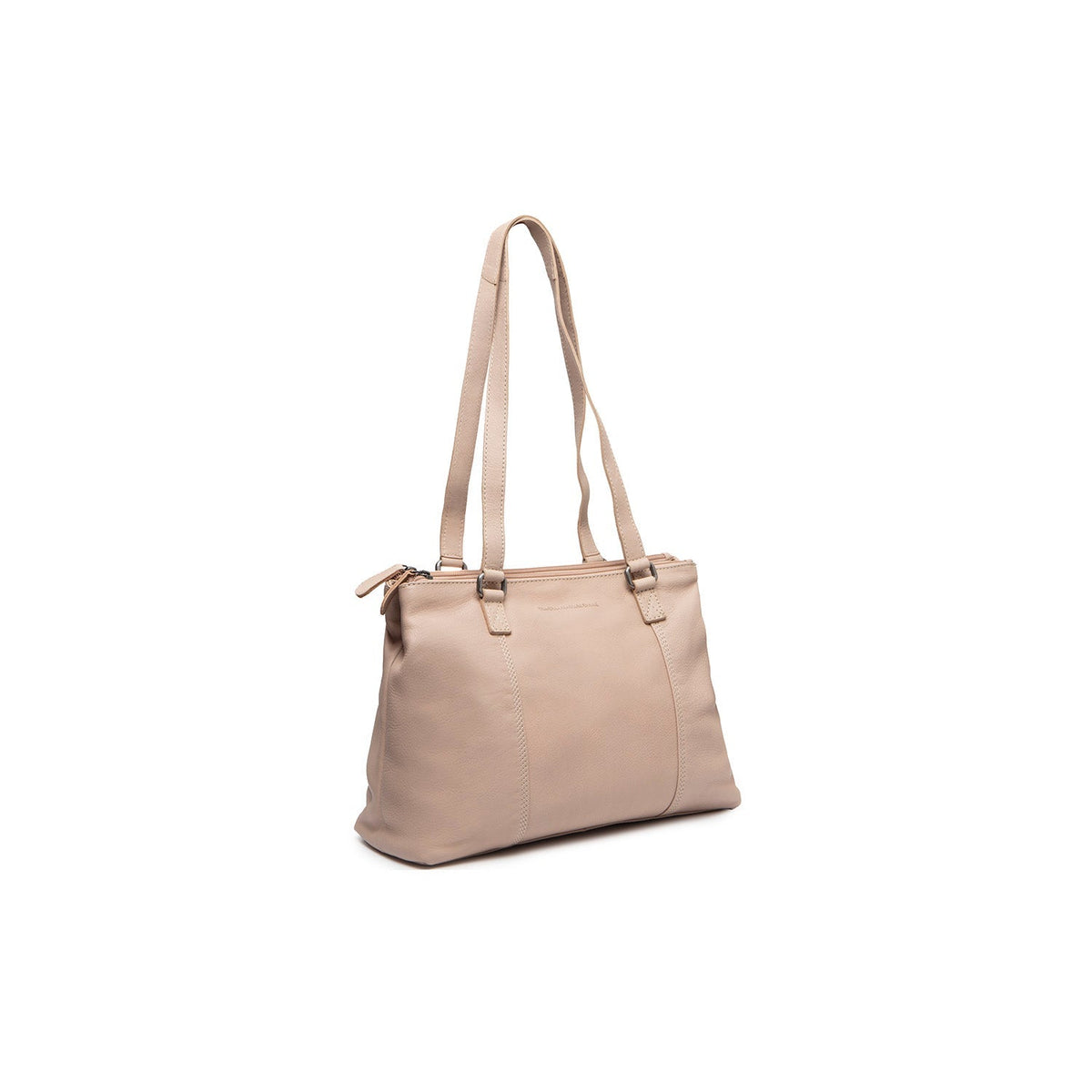 Marvos Full-Grain Leather Shoulder Bag pour Femme in Classic 100% Full-Grain Leather - Full Exterior Front Profile View | Acheter en ligne