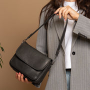 Miloa Full-Grain Leather Shoulder Bag pour Femme – Vue produit alternative 2